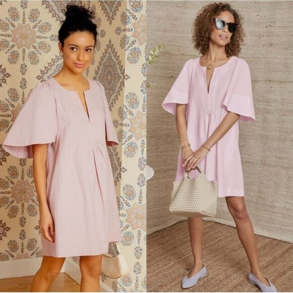 Tuckernuck Pomander Place Orchid Pink Finley Flutter Sleeve Dress - Picture 1 of 5